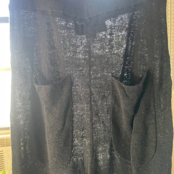 LF Markey 'Yuri' Linen Knit Jogger Blk S / 4 Lounge Fall *very Anthropologie COS - Picture 8 of 13